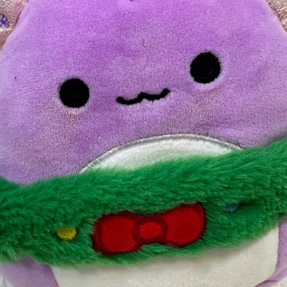 Original Squishmallows Svenja the Axolotl Christmas Mini Plush Toy Purple - Picture 4 of 9